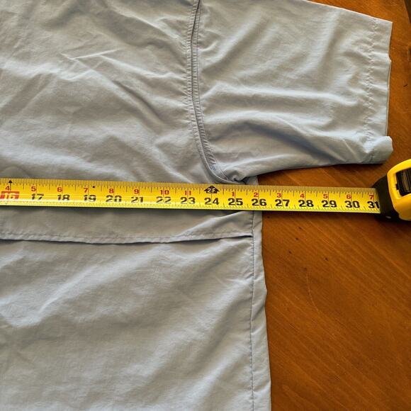 Columbia PFG Shirt Mens Large Pale Blue Button-Down Vented Fishing Outdoor UV - Picture 7 of 8